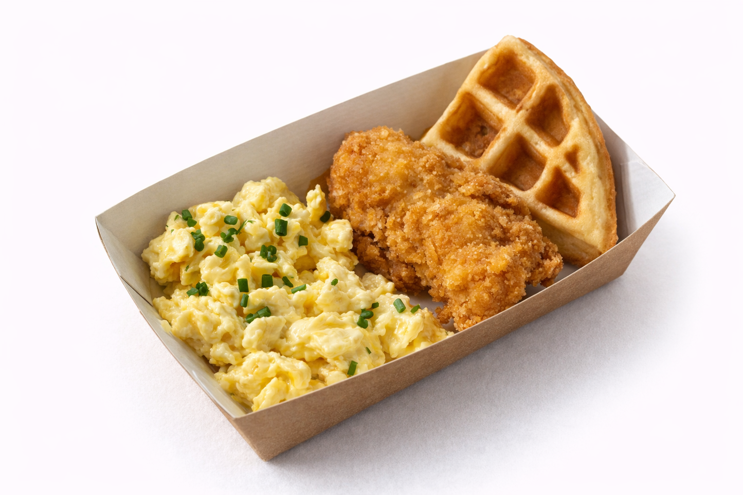 5 mini eggs & chicken waffle